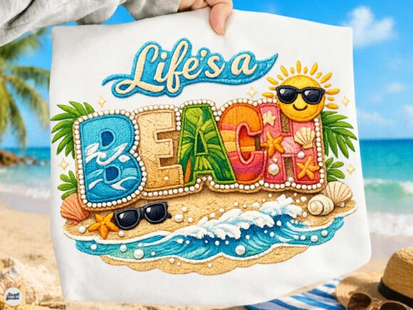 Capturing Summer Vibes with a Cute Beach PNG Design