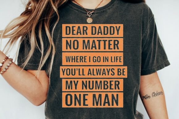 Dear Daddy Number One Man Design Png: A Premium Creative Asset