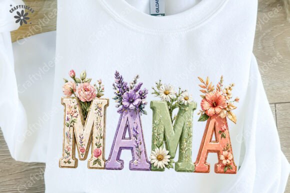 Mama Png: Elevate Your Designs with a Floral Mama Sublimation Shirt Design