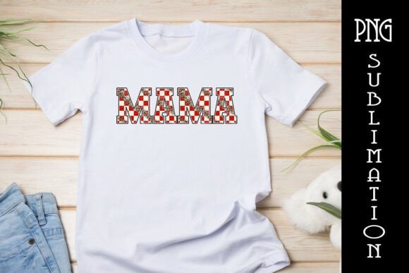Mama Sports Design Leopard Checkered PNG: A Bold Graphic Asset