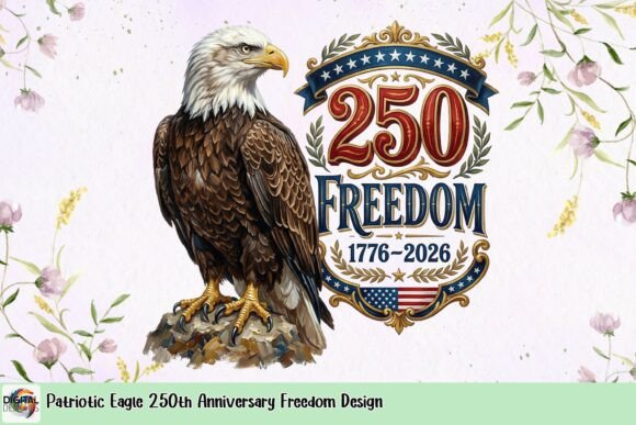 Patriotic Eagle 250th Anniversary Freedom Design