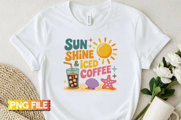 Sunshine and Iced Coffee PNG: Elevate Your Summer Designs