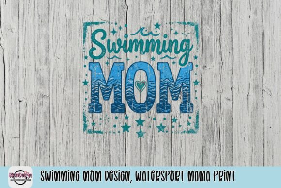 Swimming Mom Design: Watersport Mama Print for Creators