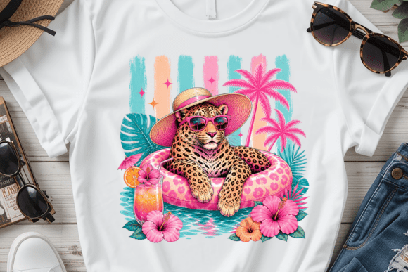 Tropical Leopard Summer Pool Design: A Visual Asset for Vibrant Branding
